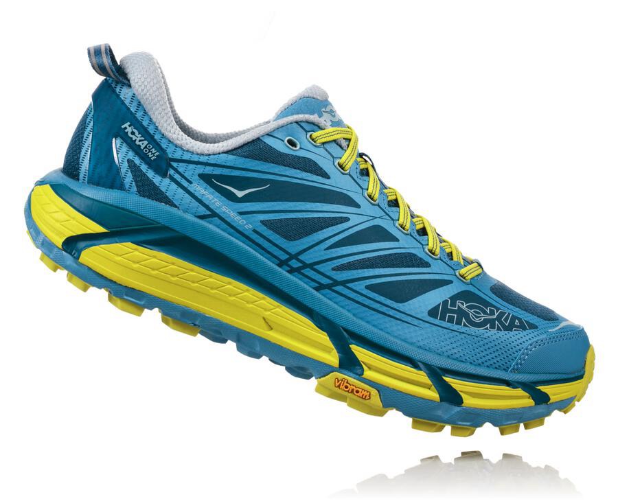 Chaussure Trail Hoka One One Mafate Speed 2 Homme - Bleu - ILM-890462